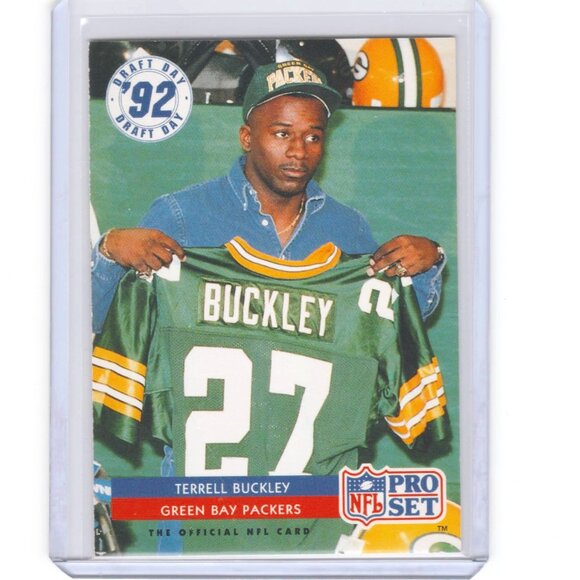Terrell Buckley Draft Day Rookie Card Green Bay Packers HOF Mississippi Coach !! - Picture 1 of 2